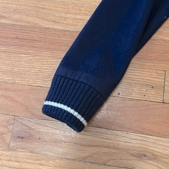 J.Crew Navy and Gray Wool Varsity Jacket - Picture 3 of 7